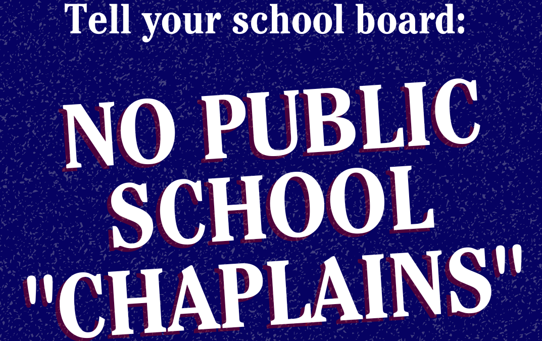 Add Your Name: Texans Oppose Public School Chaplains