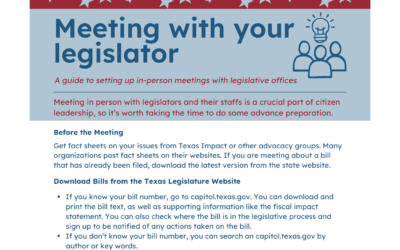 Meeting with a Legislator