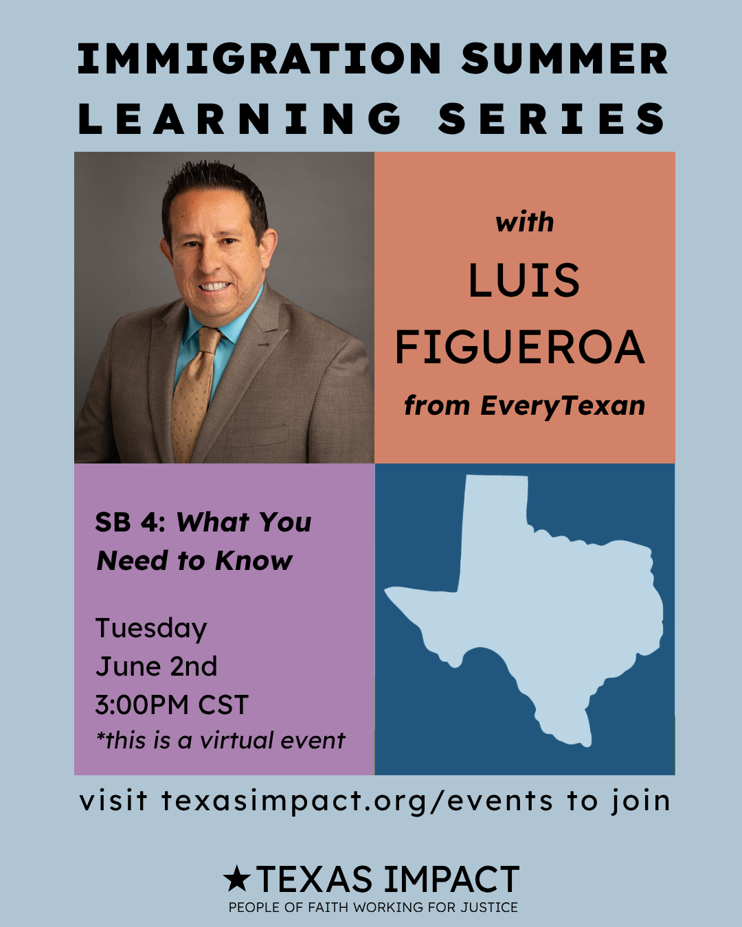 Immigration Summer Learning Series: What You Need to Know About SB 4 with Luis Figueroa